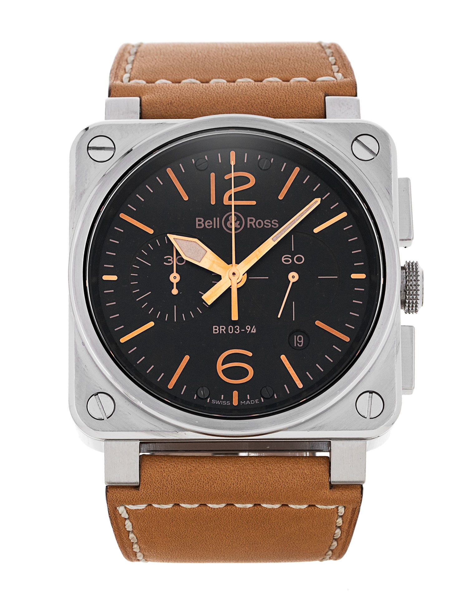 Bell and Ross BR03-94 Chronograph BR0394-ST-G-HE/SCA