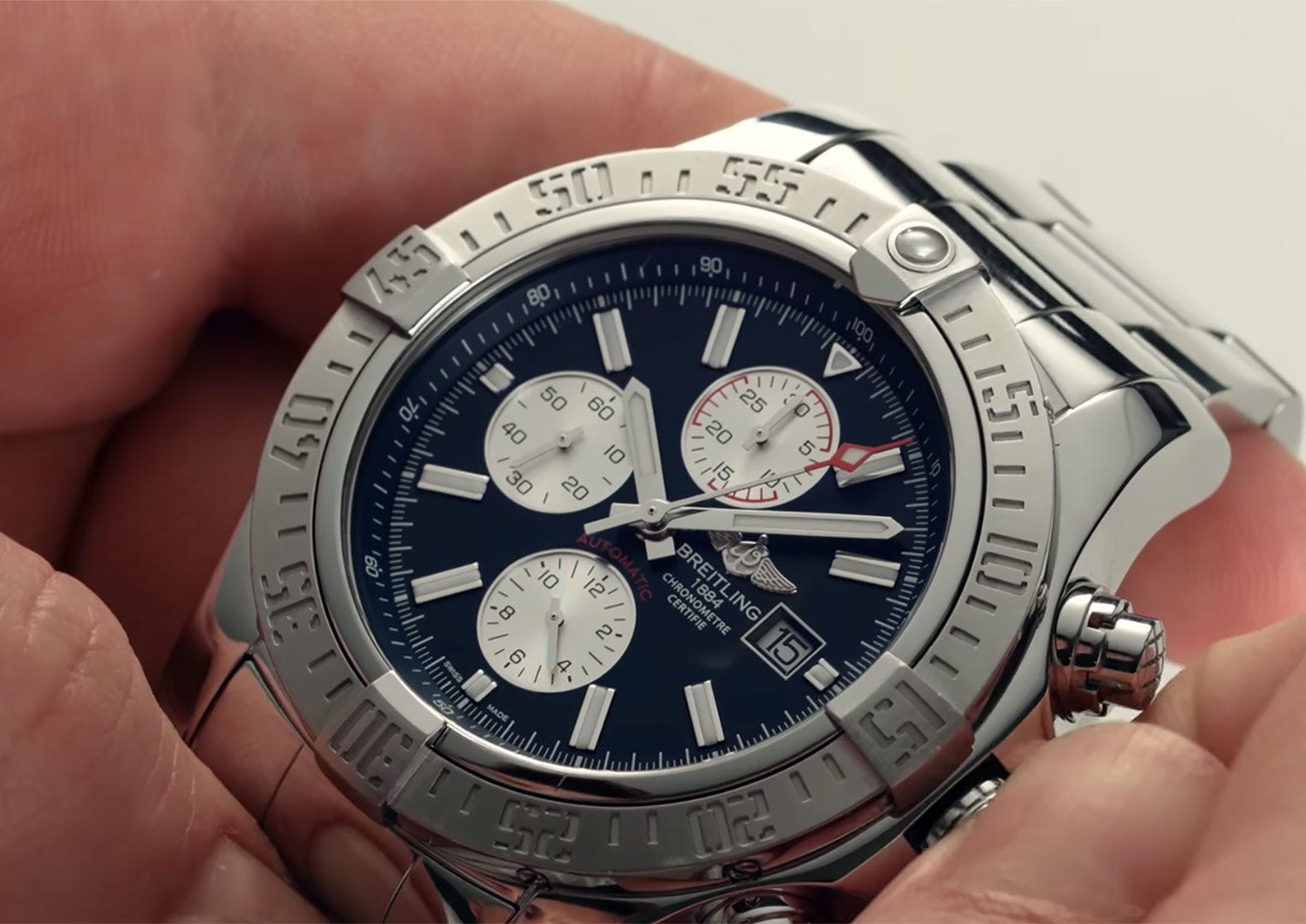 A quartz watch doesn't offer the engagement of its mechanical cousin, like this Breitling