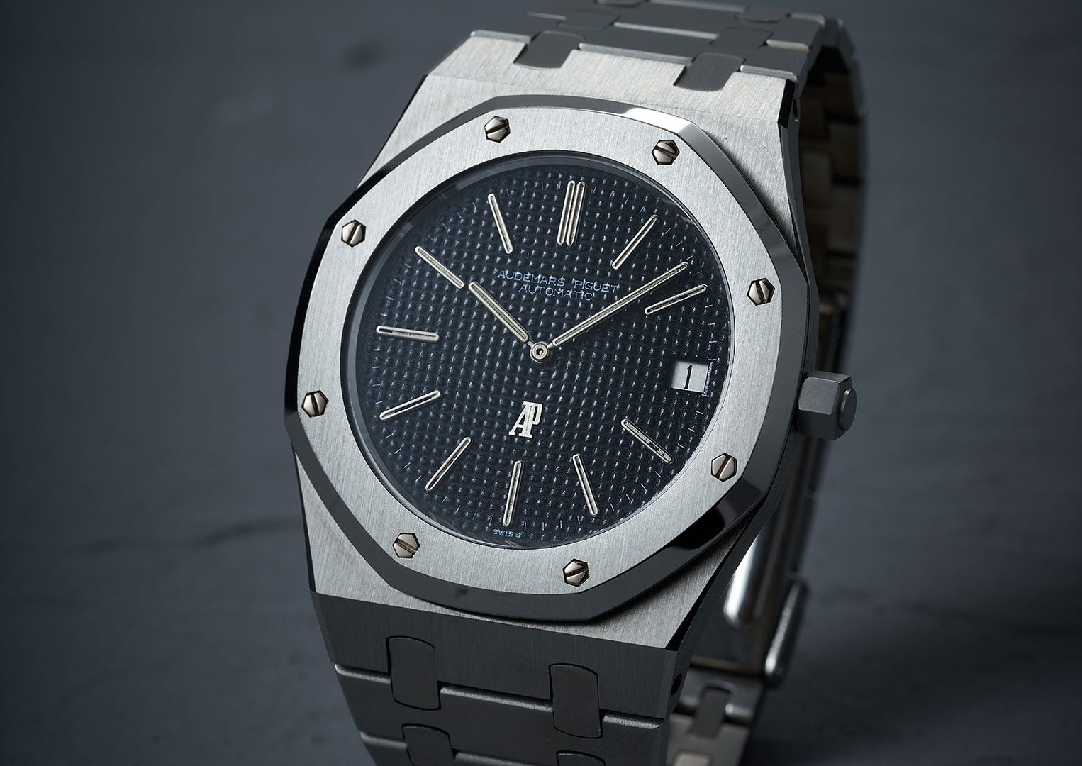A 1972 version of Audemars Piguet’s Royal Oak. Image courtesy of Bonhams