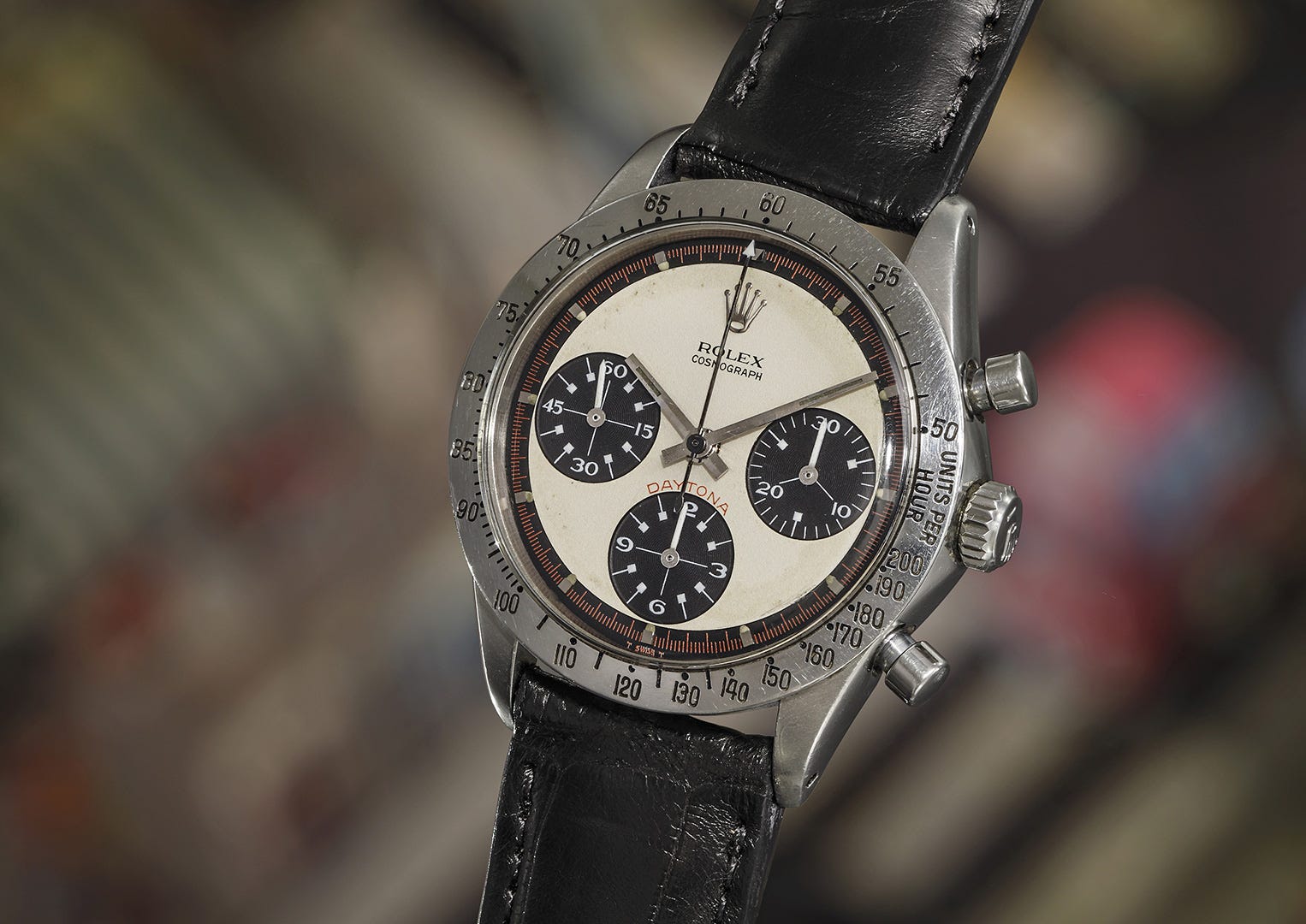 Paul Newman's Daytona - the most expensive wristwatch watch ever. Image courtesy of Phillips