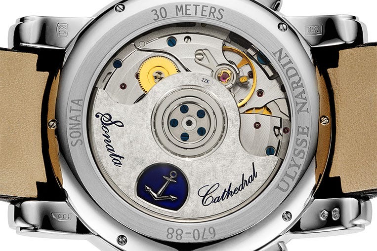 The in-house calibre UN-67 features a cathedral gong for Patek Philippe levels of sonic joy